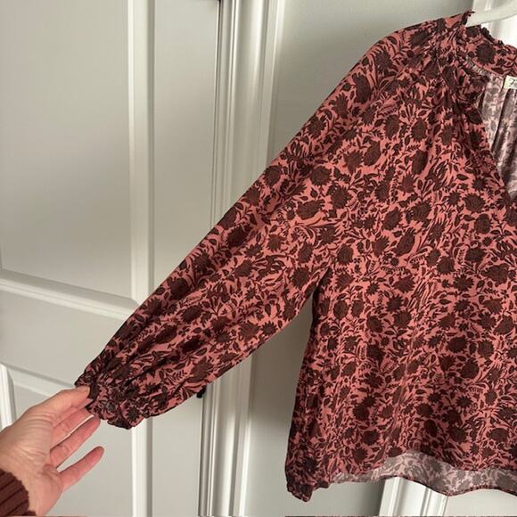 Faherty Portia Blouse 100% Viscose Small Montserrat Floral - Picture 5 of 10